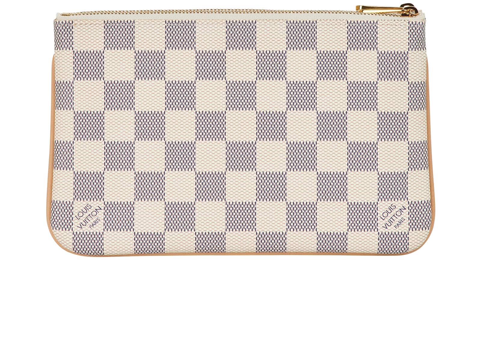 Double Zip Pochette, &pound;795, Handbags, White, Canvas, Back view